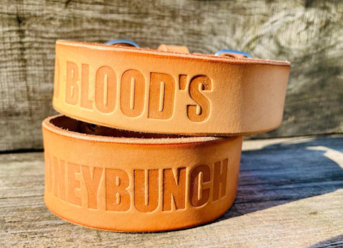 -PIT BULL LEGENDS- LEATHER COLLAR -PIT BULL LEGENDS- LEATHER COLLAR